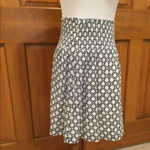 Fossil Navy/White Graphic Print Skirt